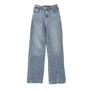 Hollister Ultra High Rise Dad Jean Vintage Stretch Light Wash Size 15 Waist 34"